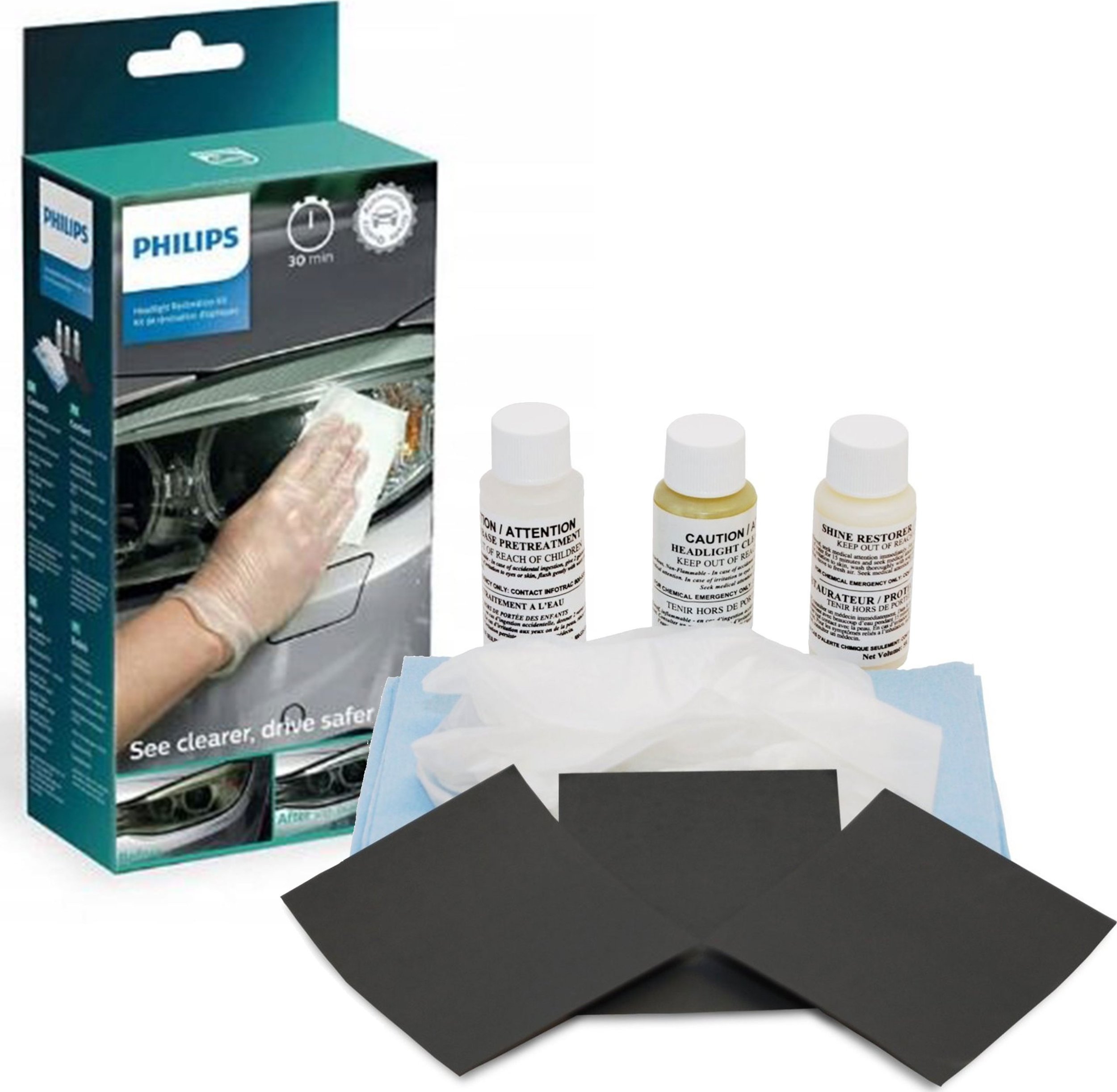 Philips ZESTAW DO RENOWACJI REFLEKTORÓW SAMOCHODOWYCH HRK00XM