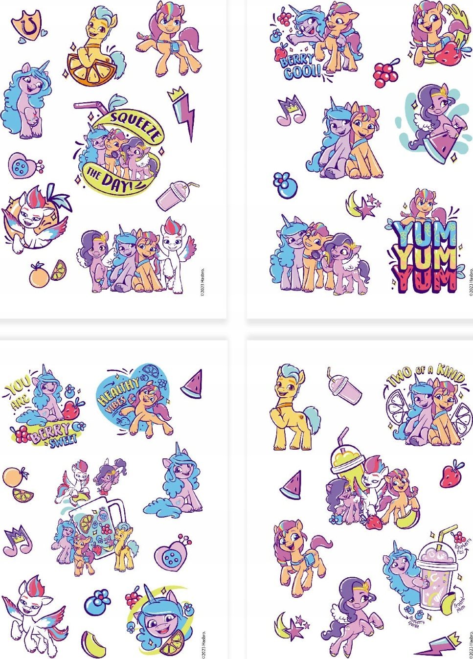 Dodo Zestaw Tymczasowych Tatuaży Dla Dzieci "My Little Pony" Tatuaże Zmywalne