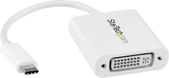 Adapter USB StarTech USB-C - DVI Biały (CDP2DVIW)