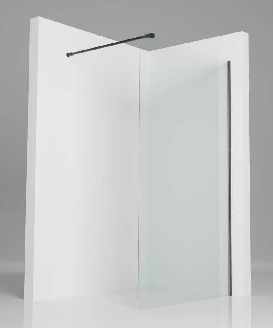 KNG.KN-01-W-33-90-CZYSTE / JELLOW / FUJI / ŚCIANKA WALK-IN 90/200, CZARNA, SZKŁO CZYSTE 8MM /