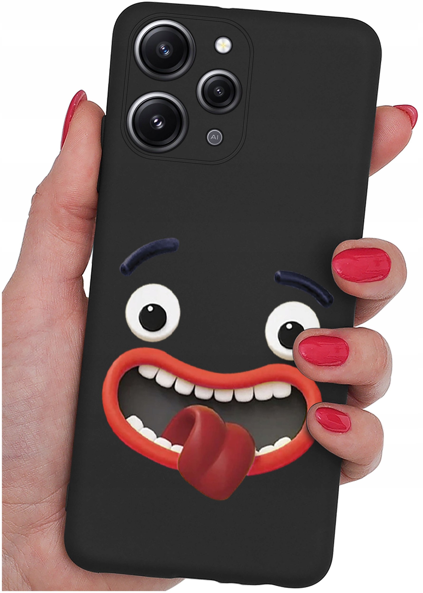 Etui do Xiaomi Redmi 12 4G WZORY |SILIKONOWE MATT CASE + SZKŁO 9H