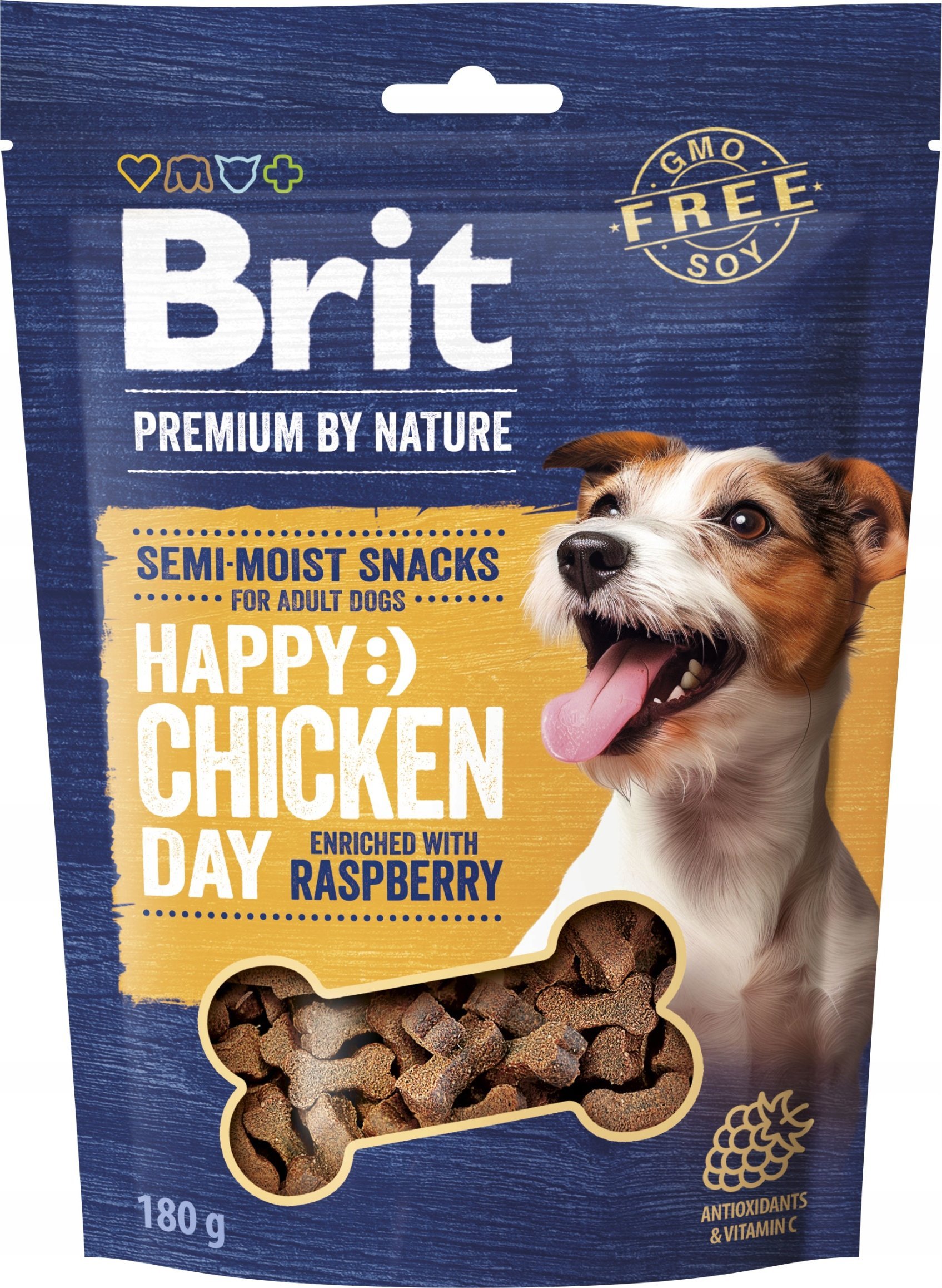 BRIT PREMIUM DOG SNACK CHICKEN WITH RASPBERRY 180g