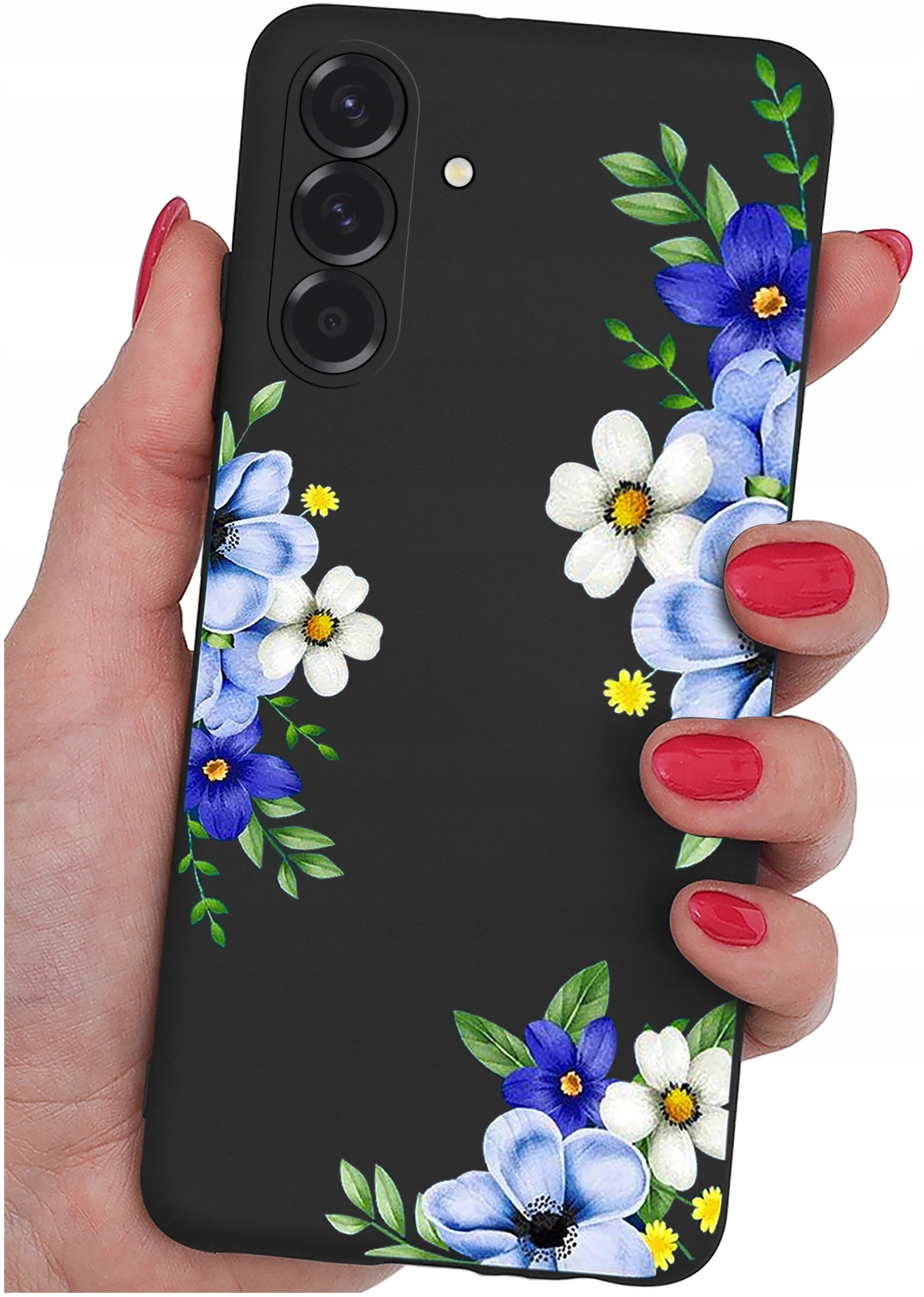 ETUI do Samsung A56 5G | WZORY | SILIKONOWE MATT CASE + SZKŁO 9H