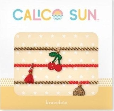 Calico Sun Zestaw Bransoletek Riley - Wisienki 3szt.