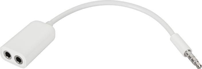 Złącze Jack 3.5/2x3.5 stereo z przewodem LX4074/K