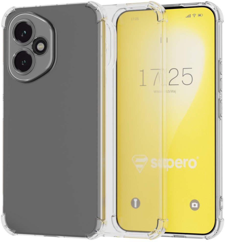 Etui pancerne do Honor 400 Supero, przezroczyste