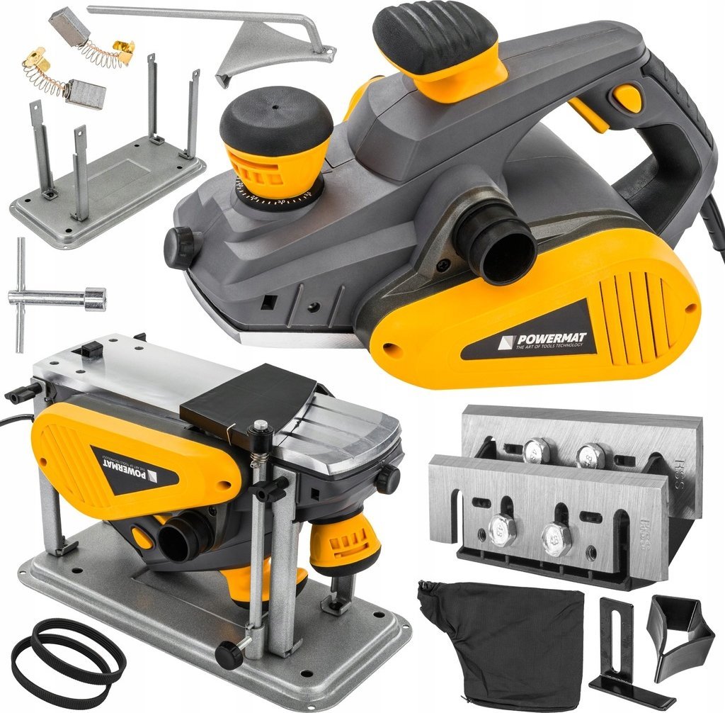 Powermat STRUG ELEKTRYCZNY DO DREWNA HEBLARKA 2000W HEBEL STOLARSKI STRUGARKA NOŻE