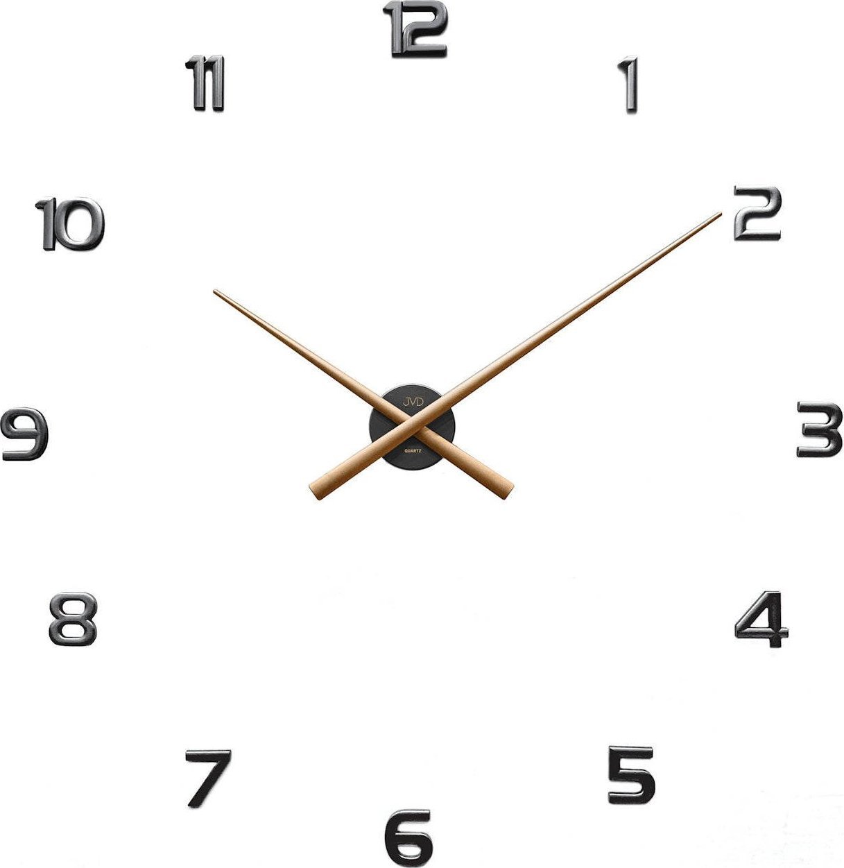 JVD Zegar ścienny JVD HT465.6 naklejany na ścianę, szybę...czarny mat