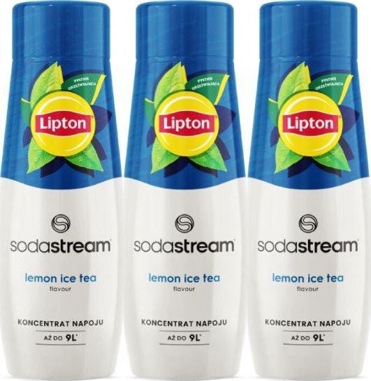 Sodastream 3 x Syrop Lipton Ice Tea cytrynowa 440 ml