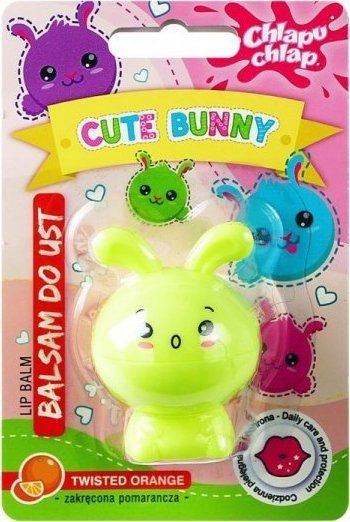 Chlapu Chlap CHLAPU CHLAP Balsam do ust Cute Bunny - zakręcona pomarańcza 1szt