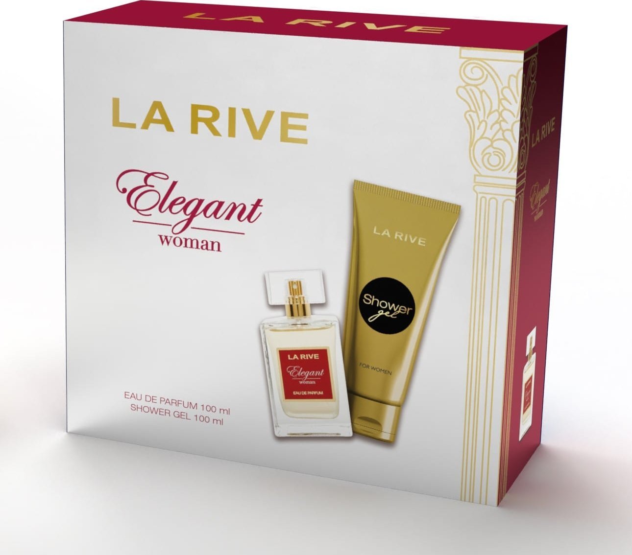 La Rive LA RIVE Woman Zestaw prezentowy Elegant (woda toaletowa 100 ml + żel pod prysznic 100 ml)