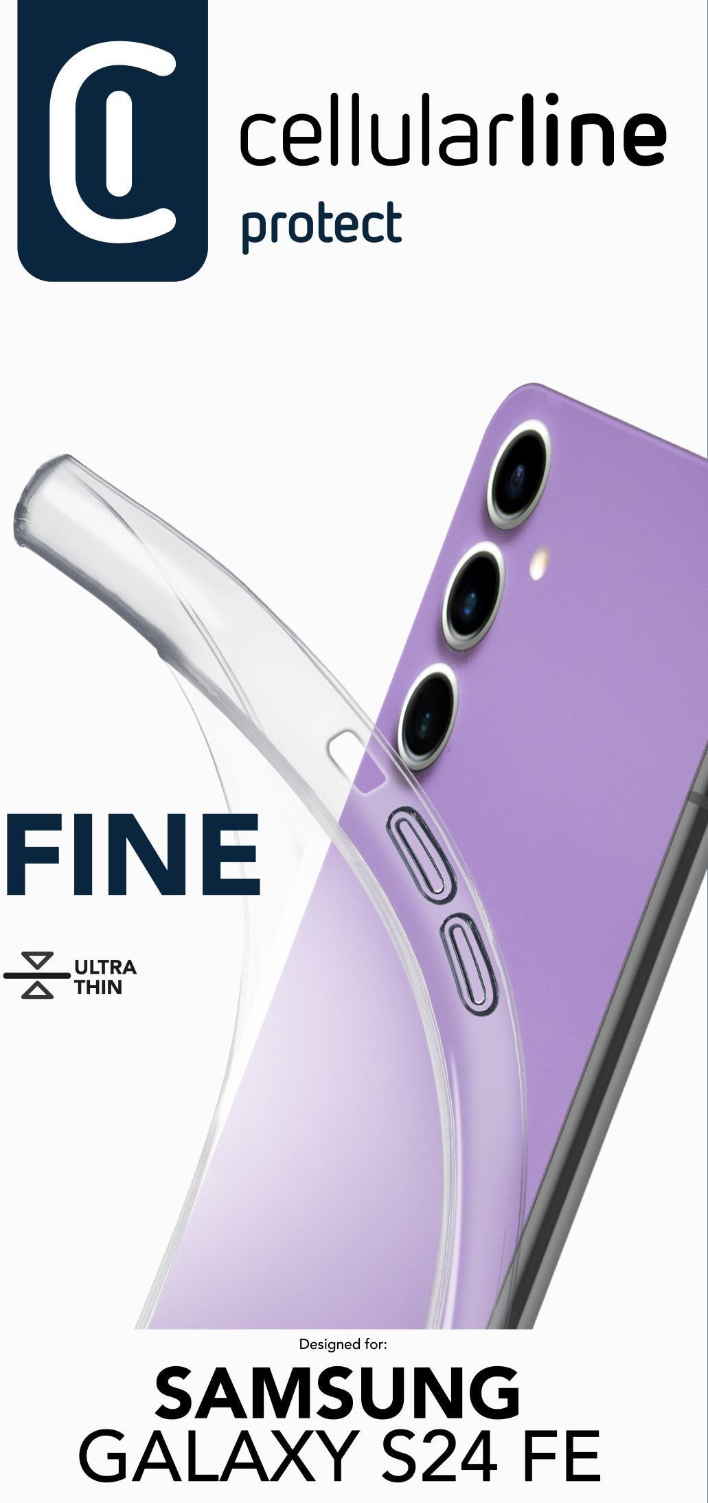 Cellularline 8018080487934 pokrowiec na telefon komórkowy 17 cm (6.7") Przezroczysty