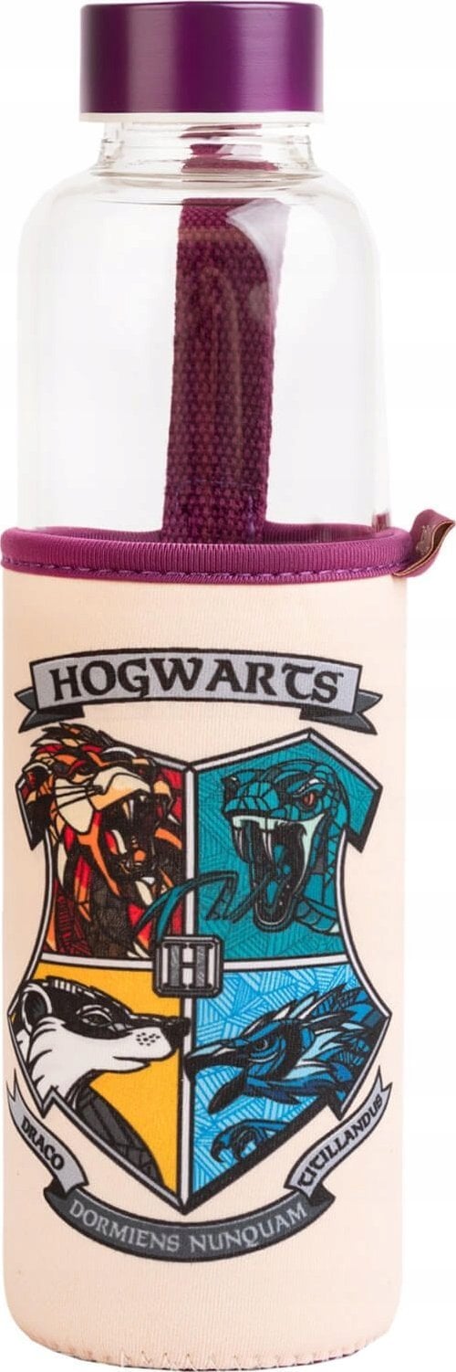 Harry Potter Harry Potter - Butelka na wodę ze szkła 500 ml (Hogwarts)