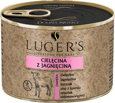 Karma dla kotów Lugers cielęcina z jagnięciną 185 g
