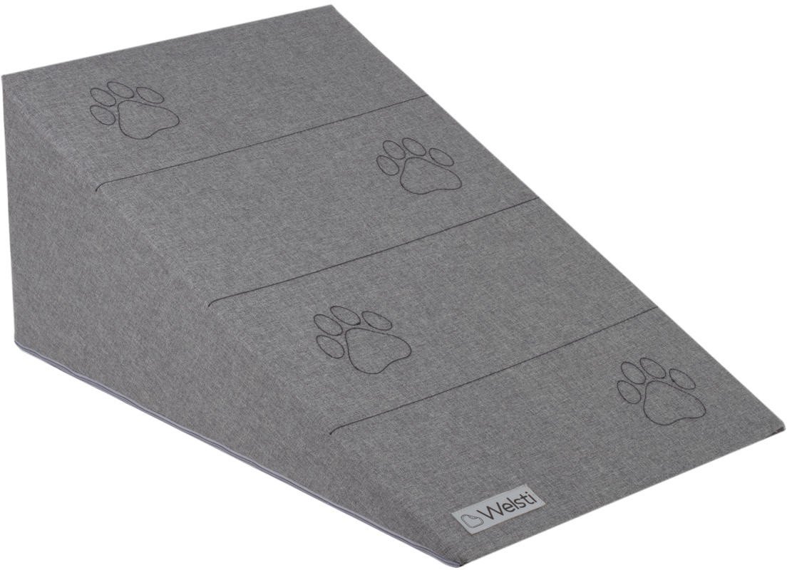 Rampa dla psa 30 cm ciemna szara w łapki