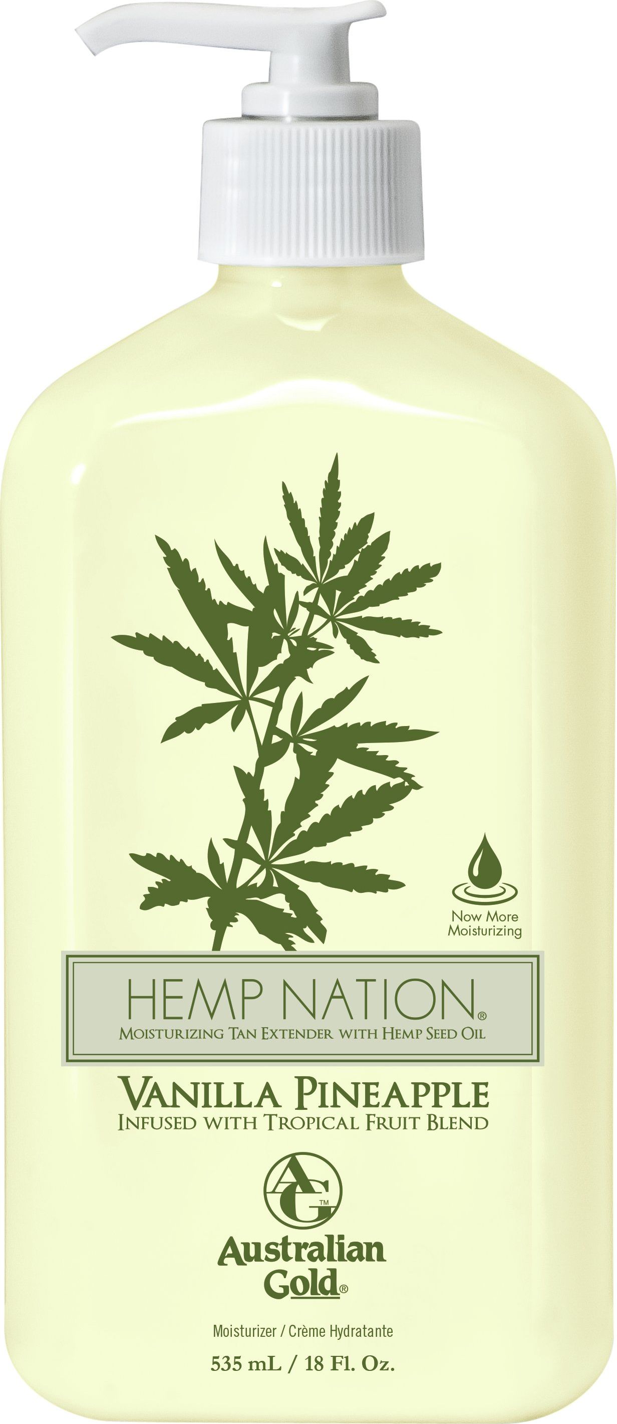 Australian Gold Kūno kremas po deginimosi ar dušo Australian Gold Hemp Nation Vanilla Pineapple Body Lotion 473ml