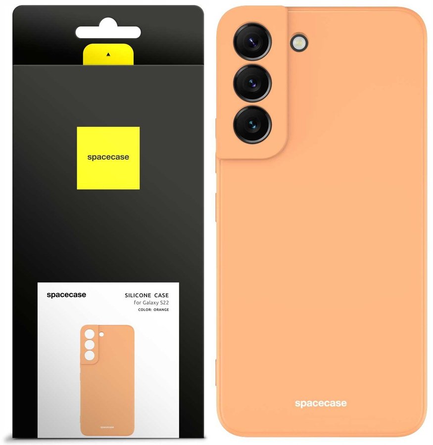 SpaceCase Etui Silicone Case Galaxy S22 orange standard