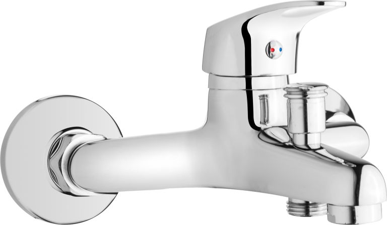 Bateria wannowa Invena Ava New ścienne chrom (BN-06-001)