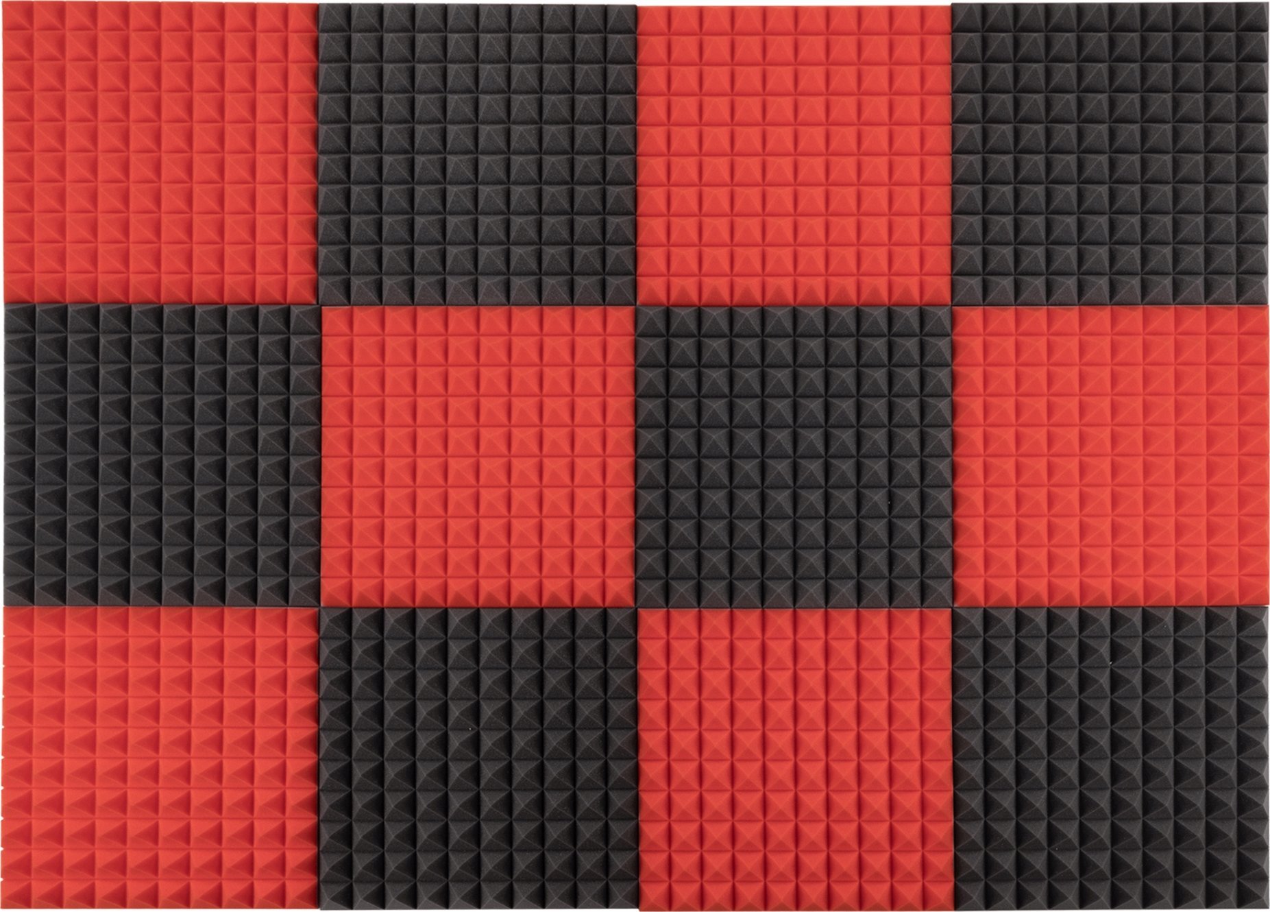 Mata akustyczna wygłuszająca ozdobna piramidki 50x50x5cm kasetony sufitowe pianka