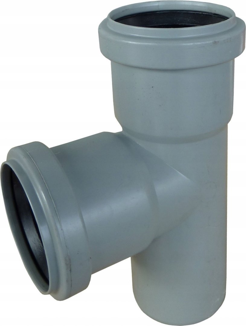 AQUER Trójnik kanalizacyjny PP 110/110mm 90° Aquer T110/90 SZ szary