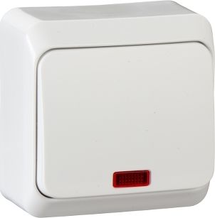 Schneider Electric Łącznik natynkowy WNT-100PS 1-biegunowy podświetlany biały WDE001014