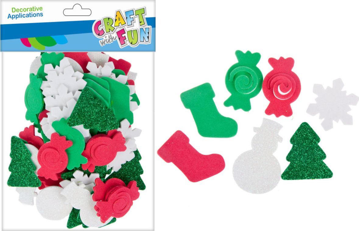Craft with Fun CF OZDOBA BN EVA MIX SPRZYL 80SZT PBH 12/288