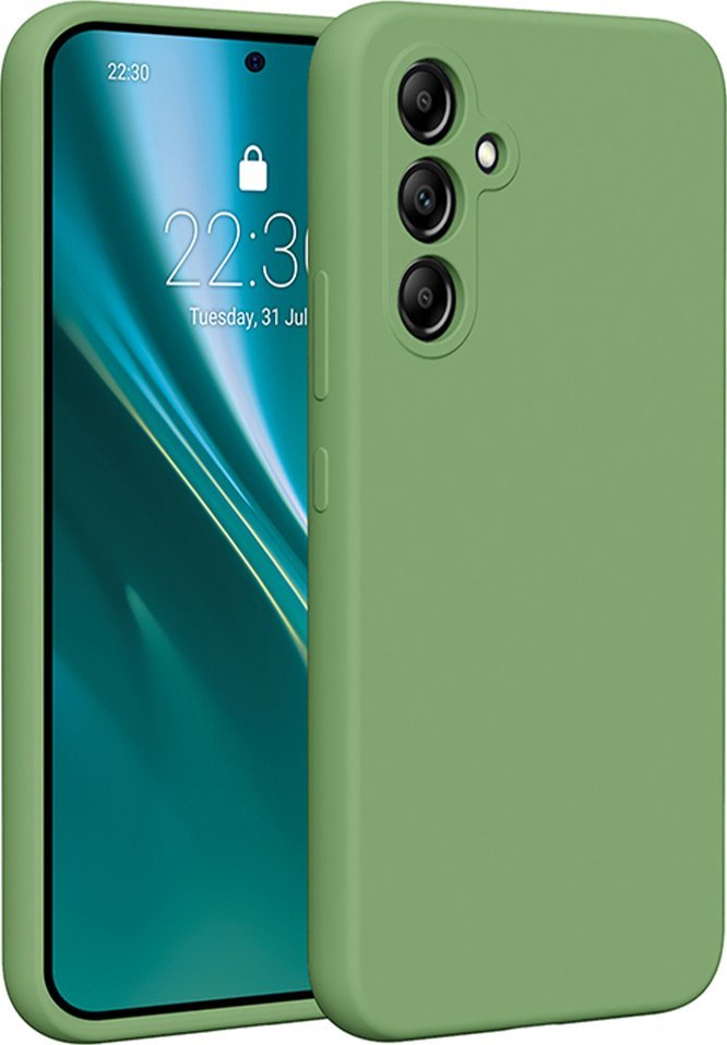 Etteri Nakładka Etteri Silicone Case do Samsung Galaxy A54 5G jasnozielona