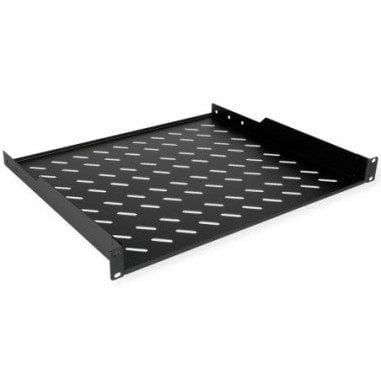 Półka ROLINE 19 cali 1 U 400 T, nośność 15 kg, czarna