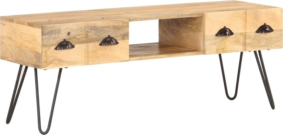 vidaXL Szafka pod TV, 120x35x45 cm, lite drewno mango