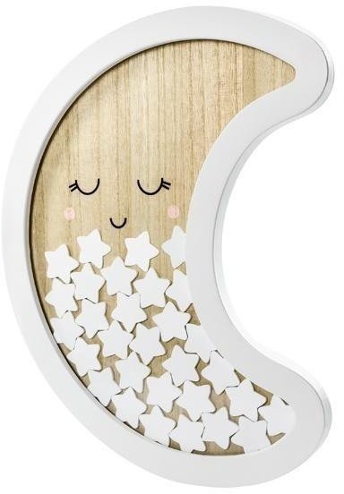 Drewniana księga gości Księżyc 38,5x30cm