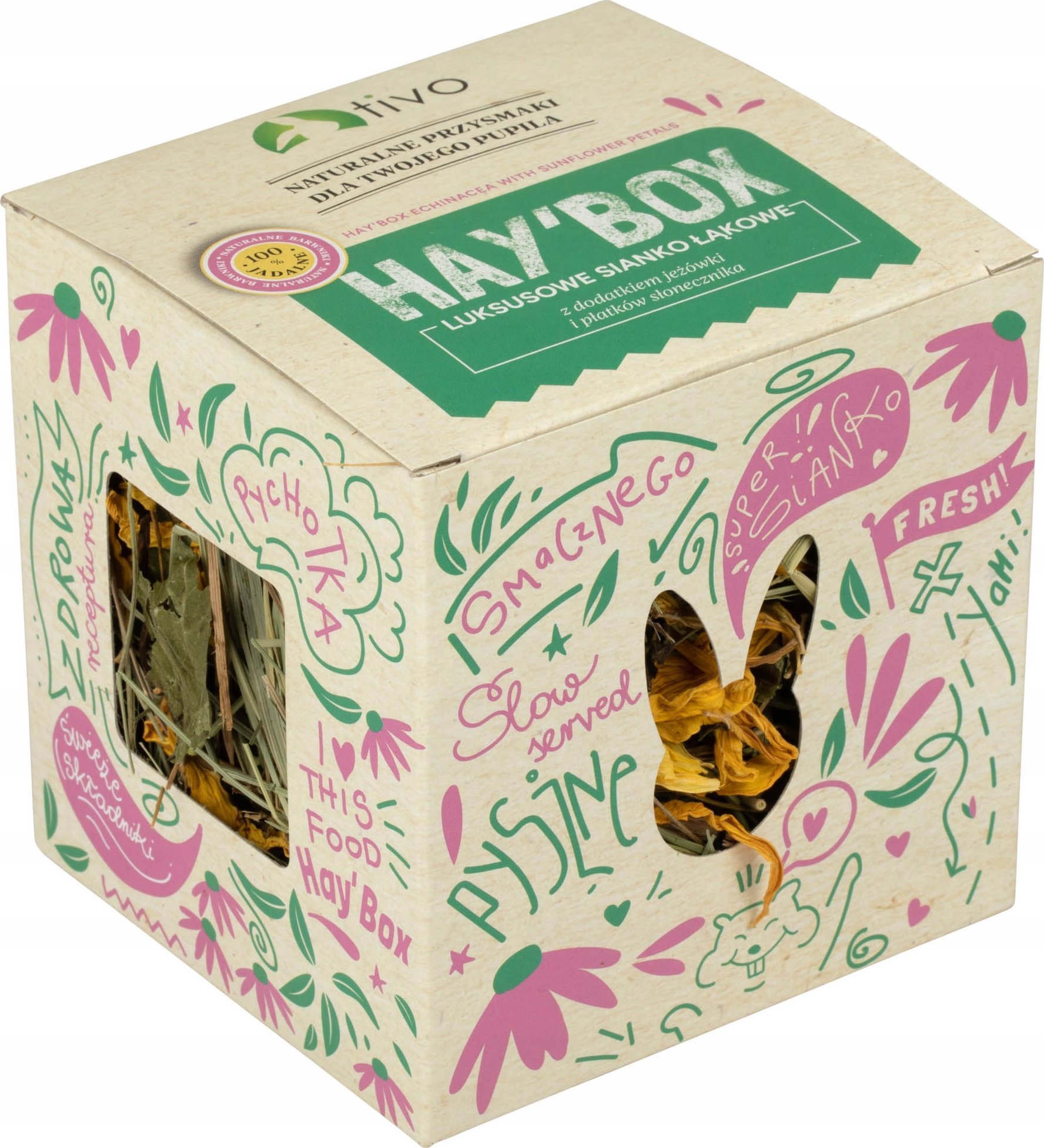 Tivo TIVO HAY BOX JEŻÓWKA + SŁONECZNIK 9x9x9cm