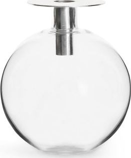 Sagaform Świecznik/wazonik Sagaform Winter, wys. 18 cm, srebrny