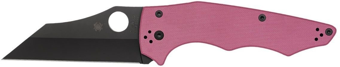 Spyderco YOJUMBO PINK G-10 BLACK BLADE PLAIN C253GPNBKP