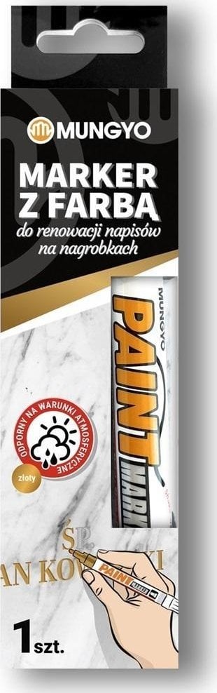 Teka Marker do renowacji nagrobków złoty MUNGYO