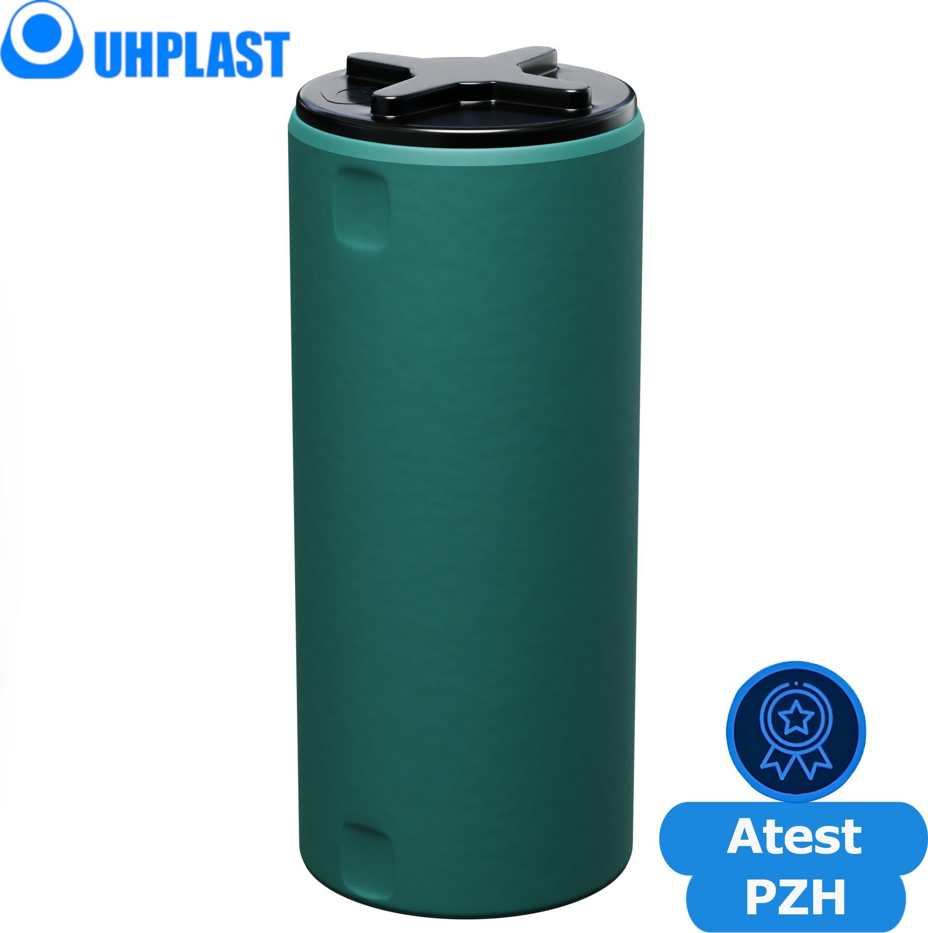 UHP Zbiornik na wodę 105l UHP VERTICON HIGH V-105 Ciemnozielony