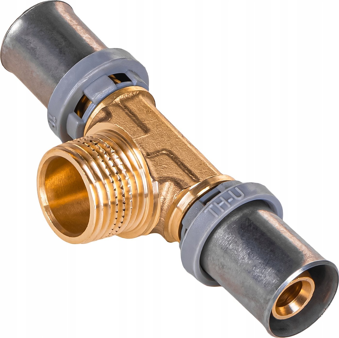 Trójnik GZ zaprasowywany BASE mosiądz 20x1/2x20 CMTZ2012