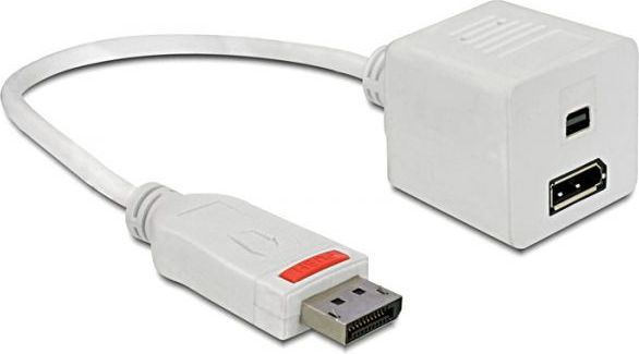Adapter AV Delock DisplayPort - DisplayPort biały (61751)