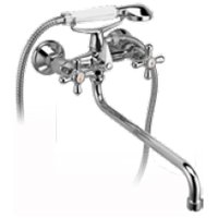 Bateria wannowa Ferro Retro ścienne chrom (XR11A)