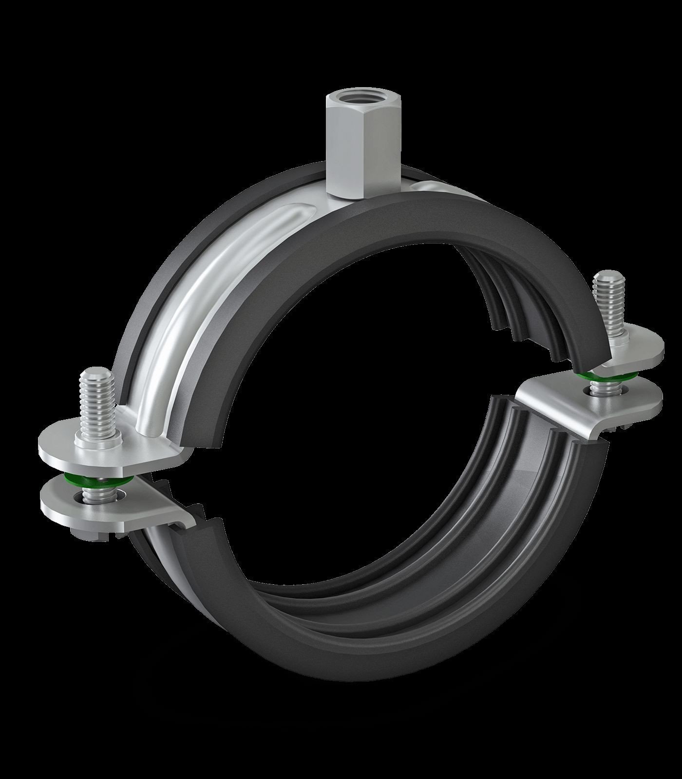 Obejma pojedyncza DUO z okładziną 80 BK (79-85)