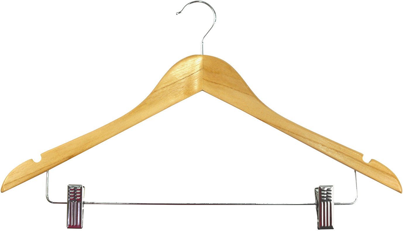 Drebju pakaramie ar klipsiem 2gab. koka Wood 44 5cm 8004226010173