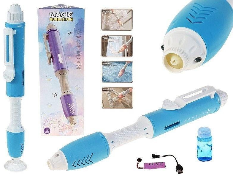 Magiczny długopis piszący bańkami mydlanymi 50ml