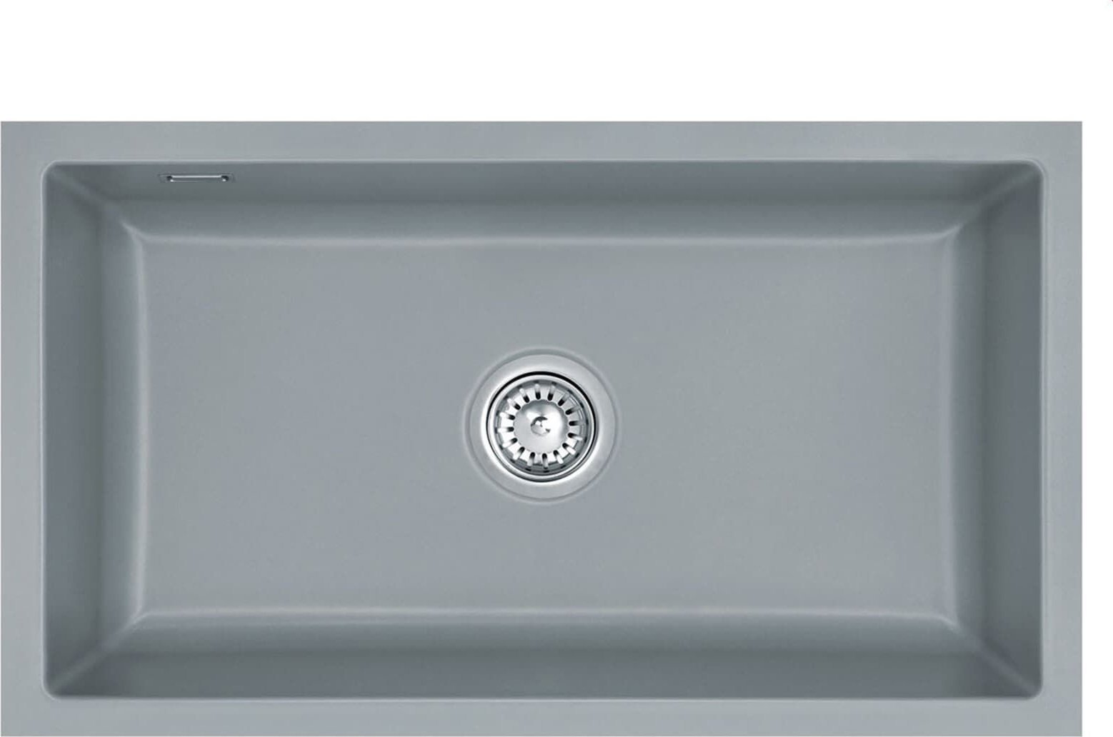 Zlewozmywak SYSTEMCERAM Systemceram Mera 80 U Titan, zlewozmywak ceramiczny, korek manualny