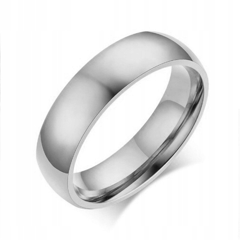 Obrączka PIERŚCIEŃ Sygnet SREBRNY Klasyk STAL 163