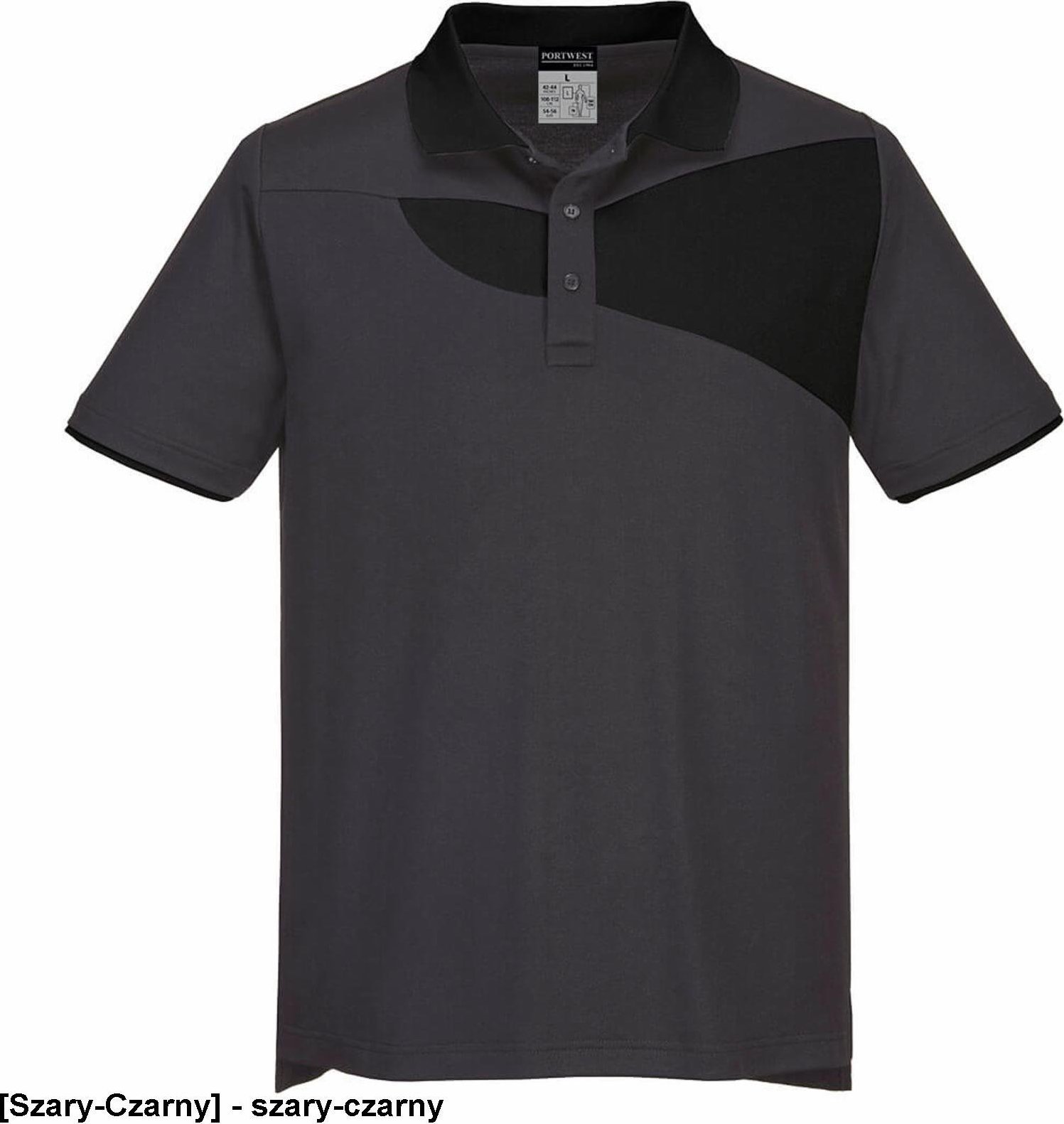 Portwest PW210 - Koszulka Polo PW2 - Szary-Czarny 3XL
