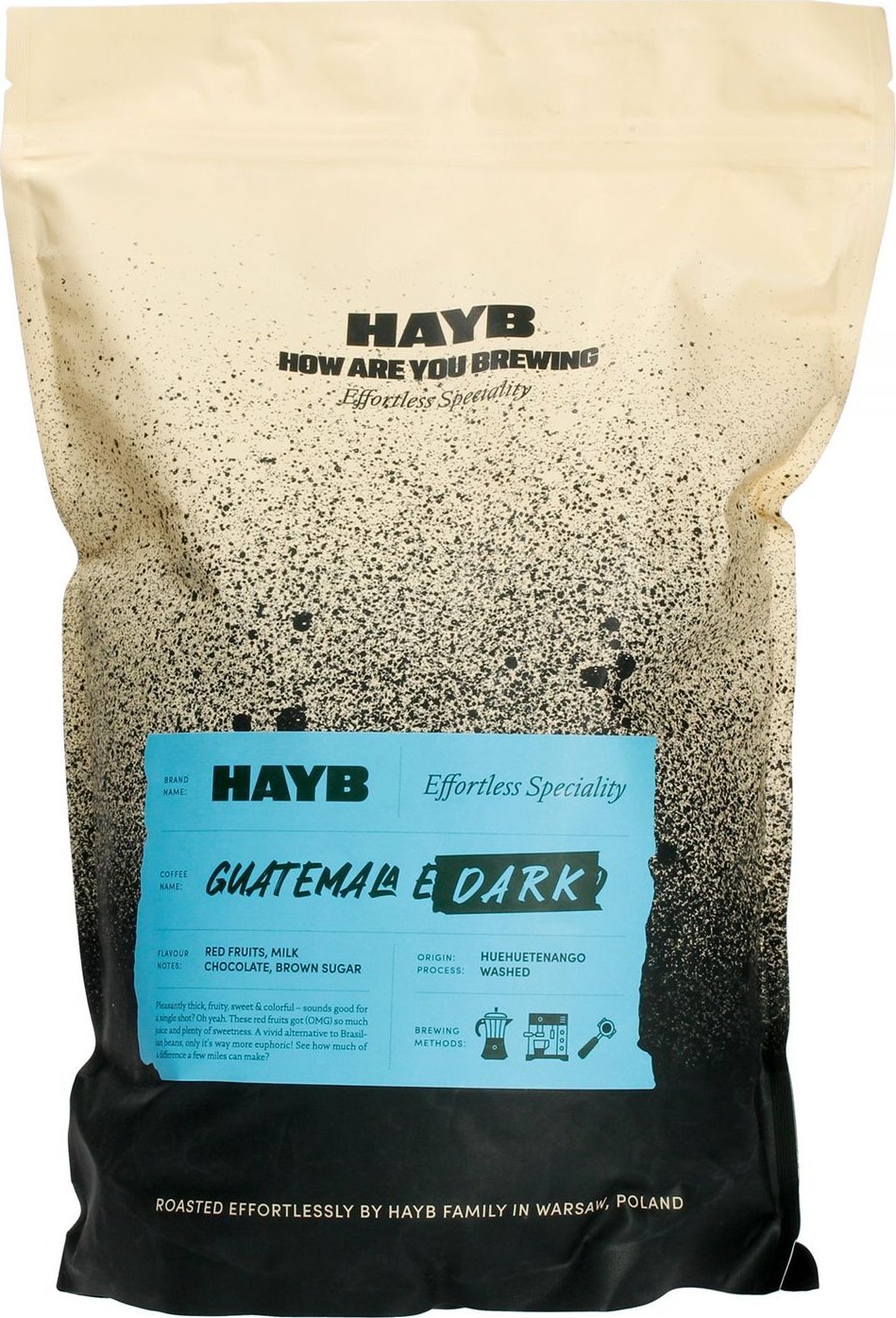 Kawa ziarnista HAYB Guatemala Espresso Dark 1 kg