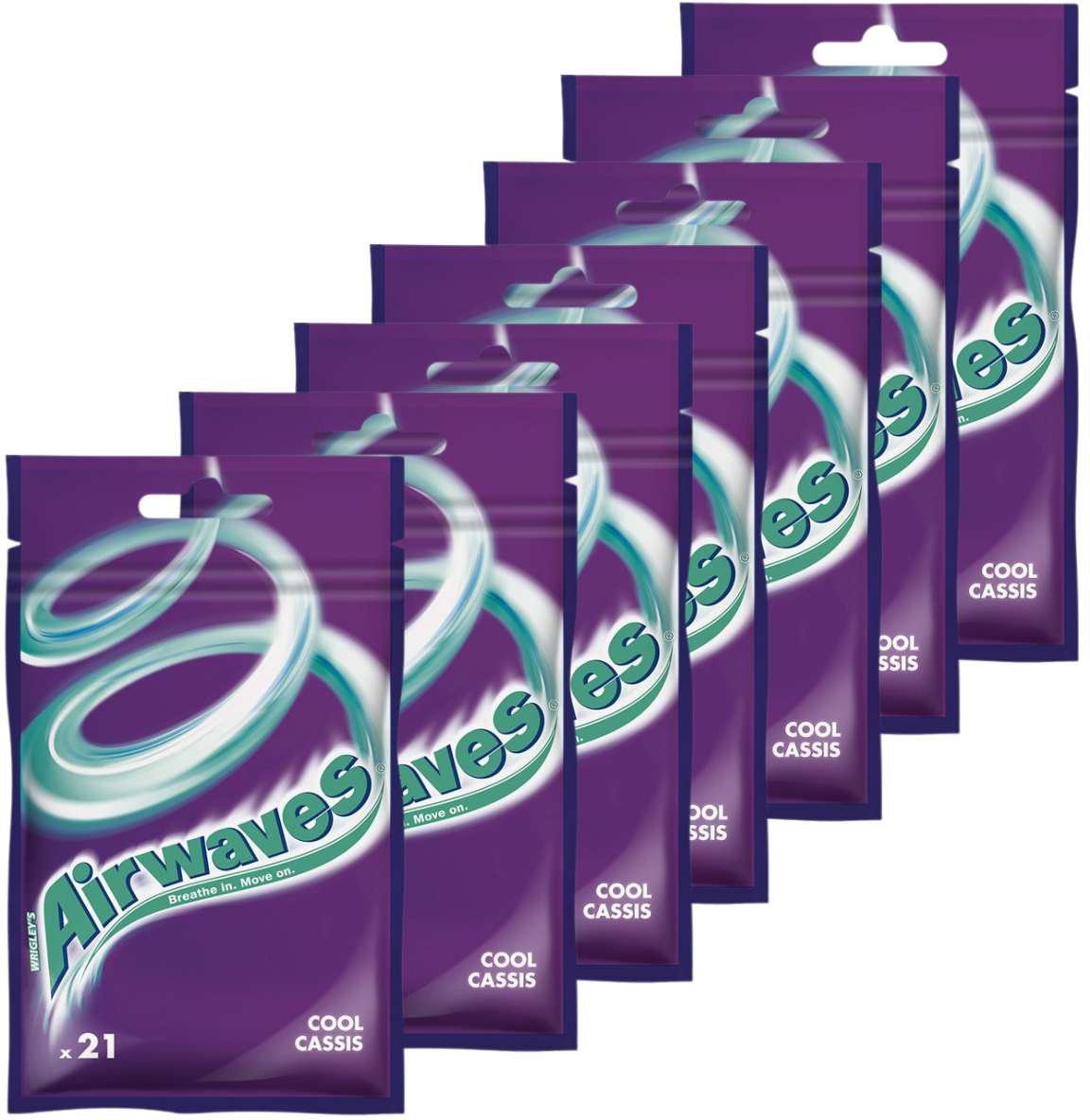 Airwaves Cool Cassis Guma do żucia bez cukru 29 g x 22 sztuki