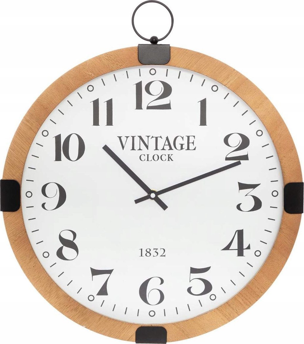 Atmosphera Cichy zegar ścienny Vintage, zegar do kuchni, salonu, czytelny, Ø 38 cm