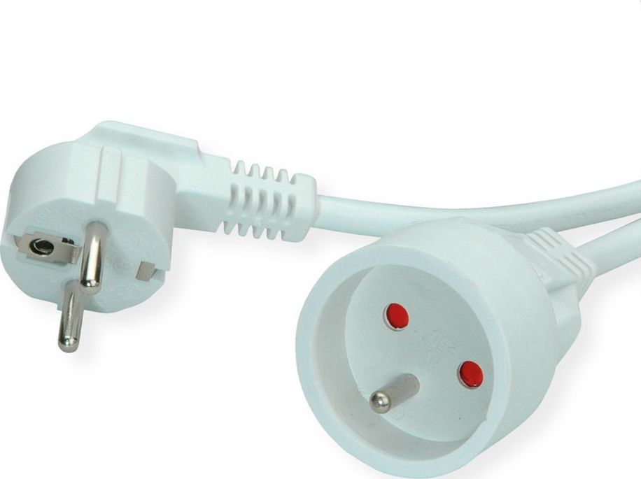 Value VALUE Przedłużacz, kabel zasilający AC 230V, UTE, biały, 10 m
