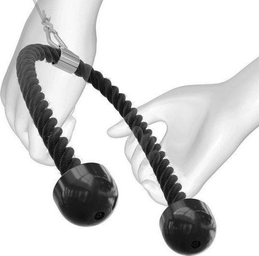 K-Sport UCHWYT SZNUR DO ATLASU WYCIĄGU DO ĆWICZEŃ TRICEPS 70CM U009