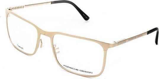 Porsche Ramki do okularów Męskie Porsche P8294-B Złoty ( 54 mm)